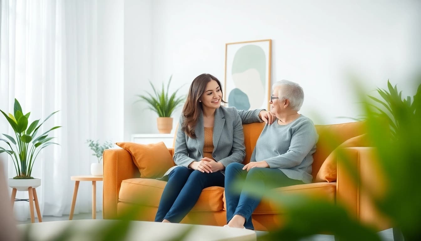 Enhancing emotional wellbeing during a therapeutic session with a calm atmosphere.