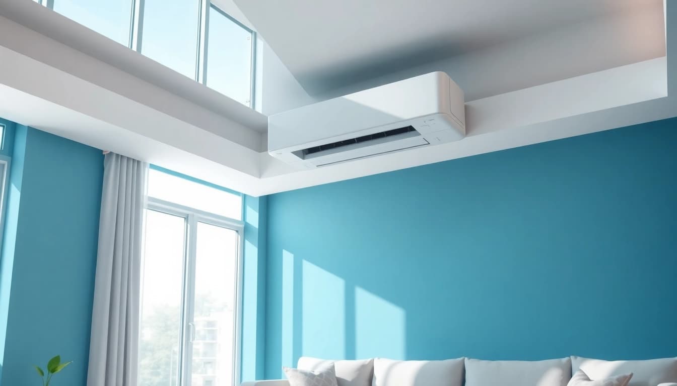 Efficiently Klimaanlagen installieren lassen in a contemporary living space with modern décor.