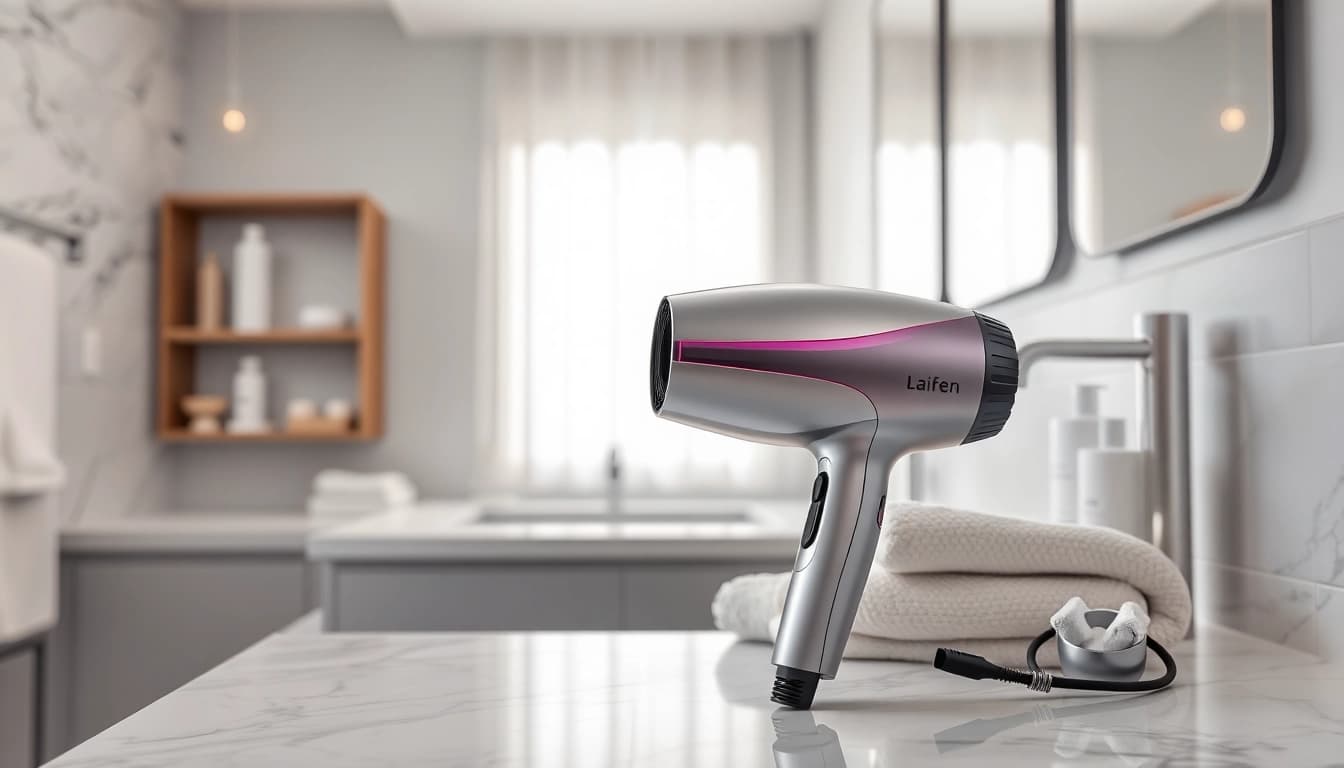 Laifen Swift Haartrockner perfekt für jeden modernen Badezimmerstil.