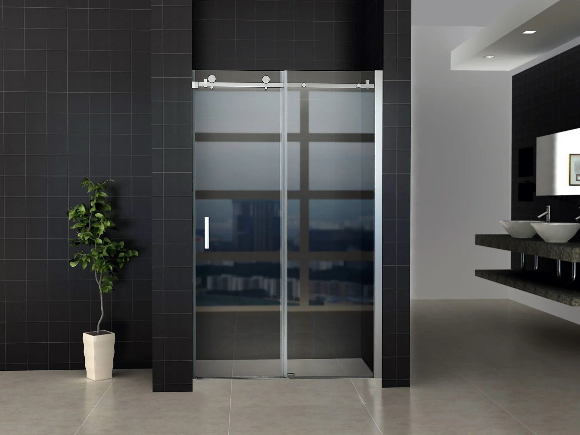 Stilvolle Badezimmer mit Glasduschen Krefeld von Glasbau West