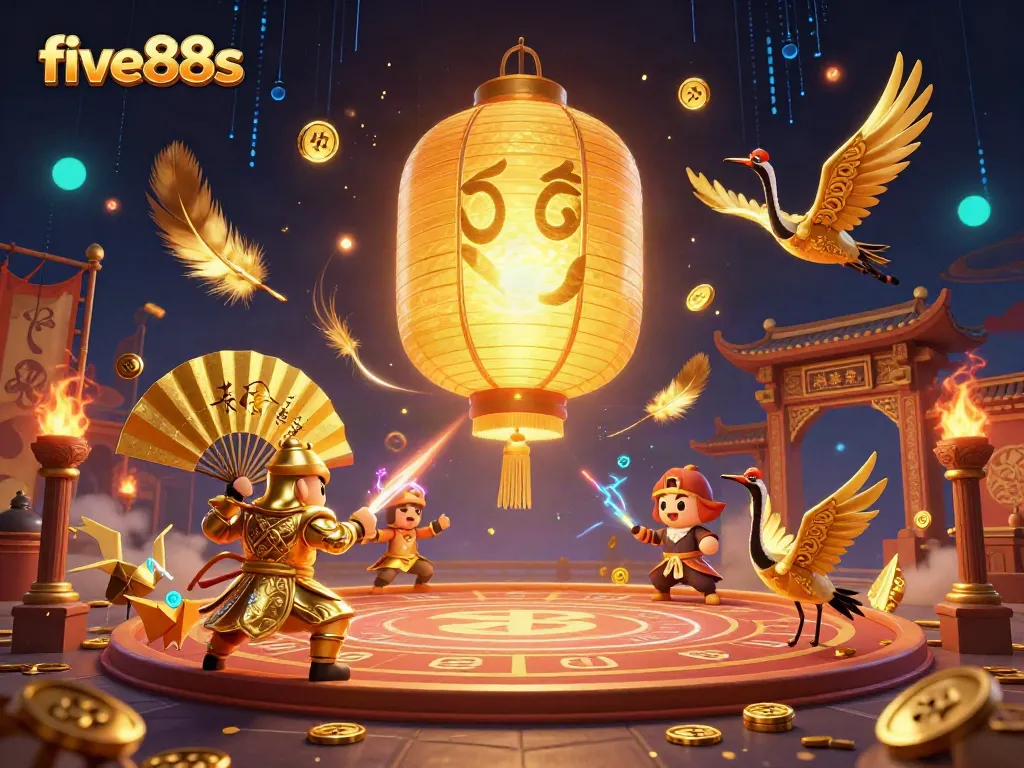 Engage with the immersive five88s casino scene featuring mystical characters and vibrant gambling elements.