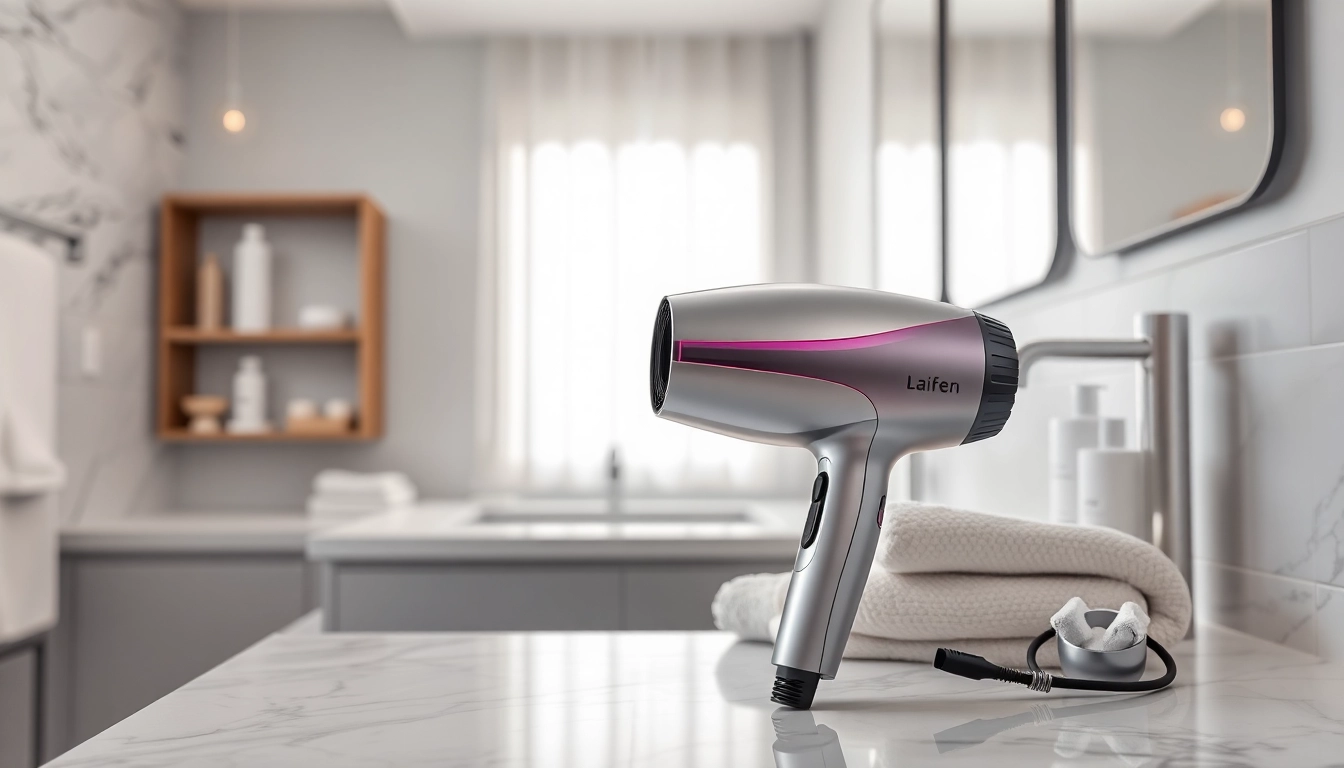 Laifen Swift Haartrockner perfekt für jeden modernen Badezimmerstil.