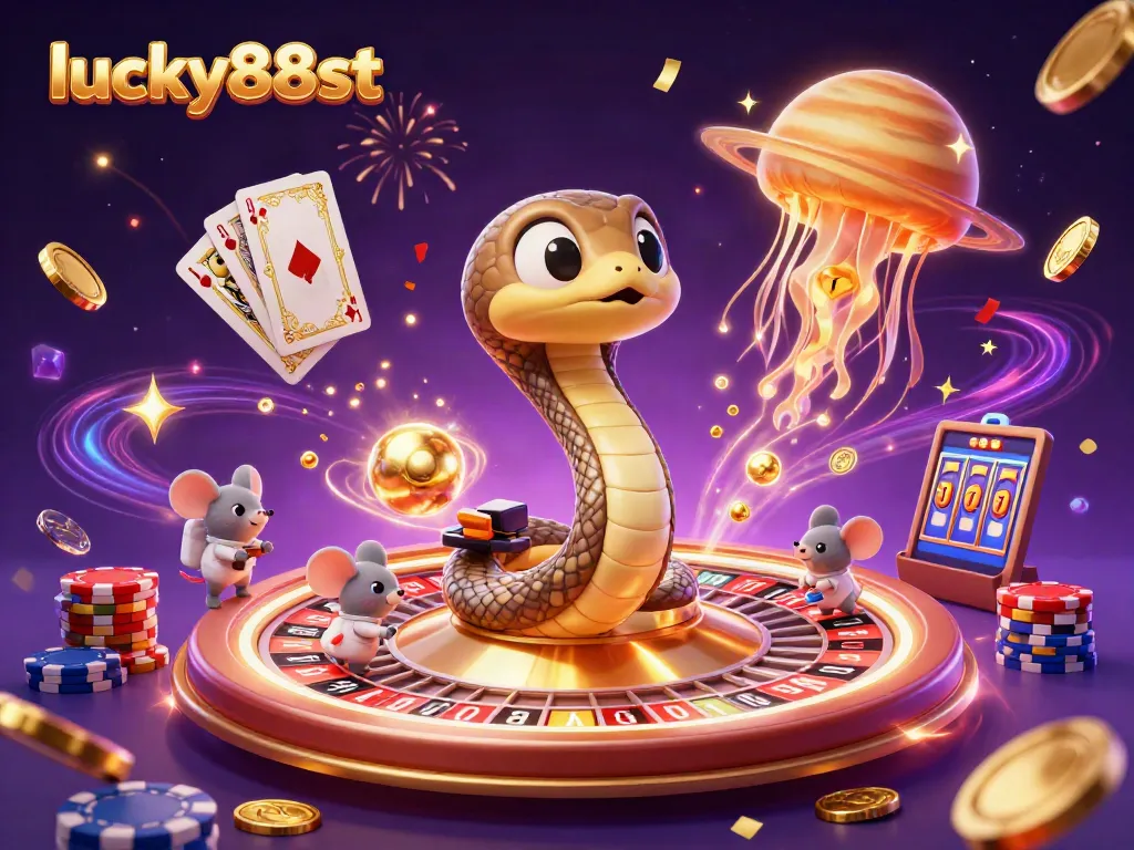 Engage with the lucky88st casino experience featuring vibrant characters, roulette action, and dazzling rewards.