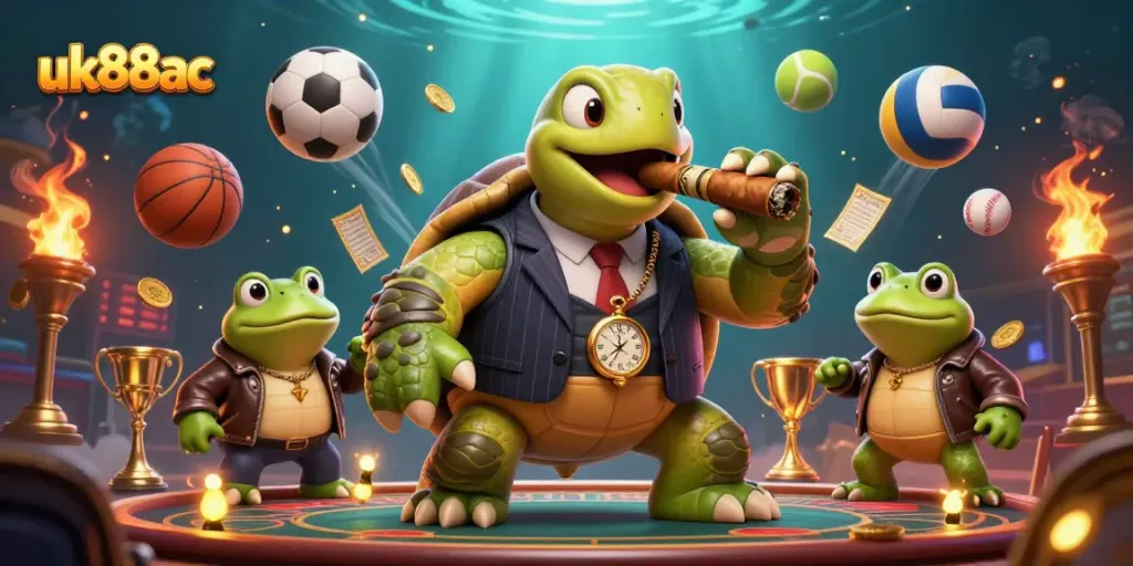 Experience thrilling gameplay at uk88ac with vibrant casino characters and dynamic sports elements.