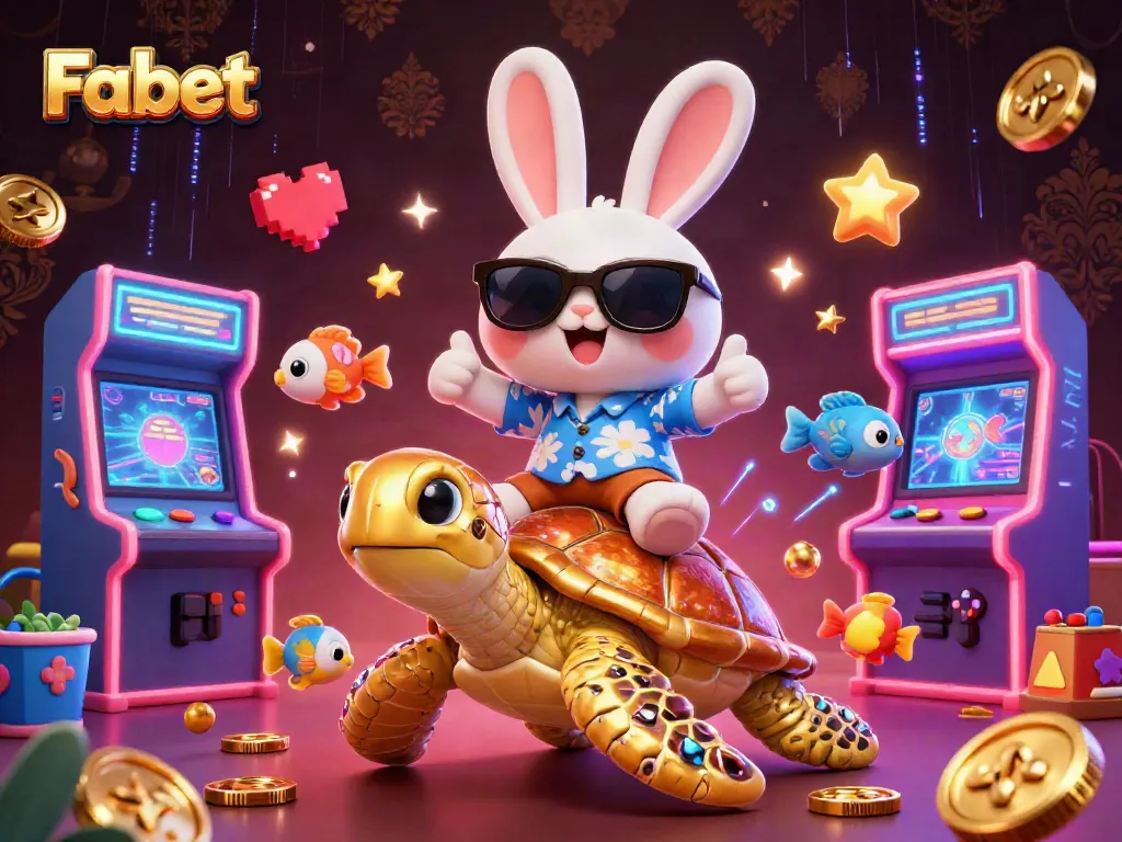 Experience the thrill of Fa bet with an engaging illustration of a lucky rabbit and golden turtle