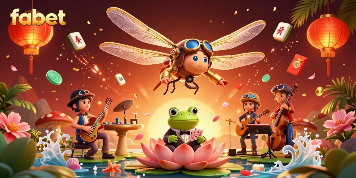 Experience winning tactics at fabet's vibrant lily pad casino with a thrilling helicopter pilot.