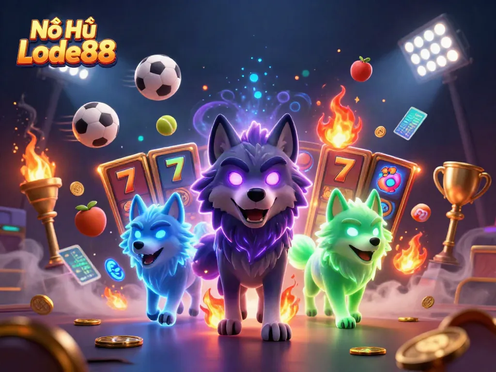 Experience thrilling jackpots in Nổ Hũ Lode88 with vibrant game elements and dynamic characters.