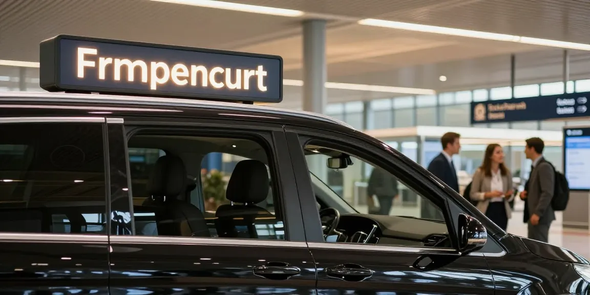 Privater Frankfurt Flughafentransfer von einem vertrauenswürdigen Anbieter, professioneller Fahrer am Flughafenangeboten.