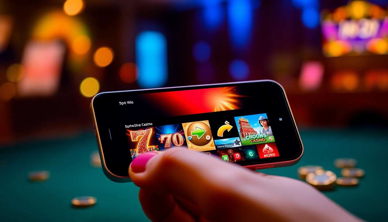 Entdecken Sie die Funktionen einer Echtgeld Casino App in einem modernen Design mit aufregenden Casinospielen.