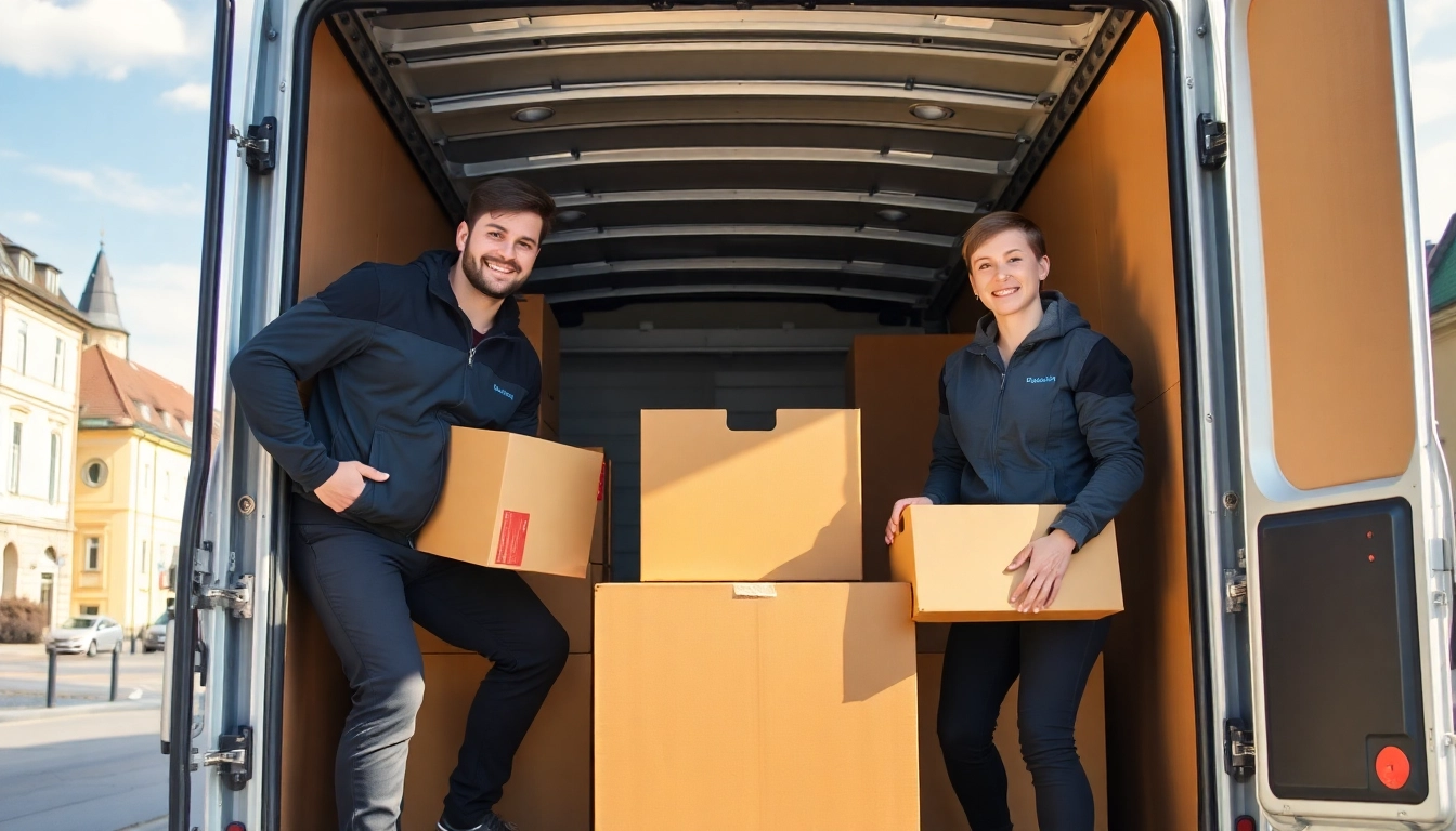 Ein professionelles Umzugsunternehmen im Saarland verladen Möbel sicher in einen Umzugswagen, symbolisiert effiziente Umzugsdienstleistungen.
