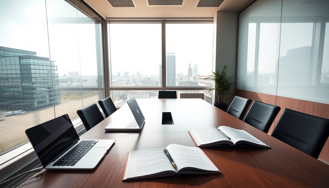 Headhunter Düsseldorf: Seriosität und Professionalität in einem modernen Büro mit Stadtansicht.