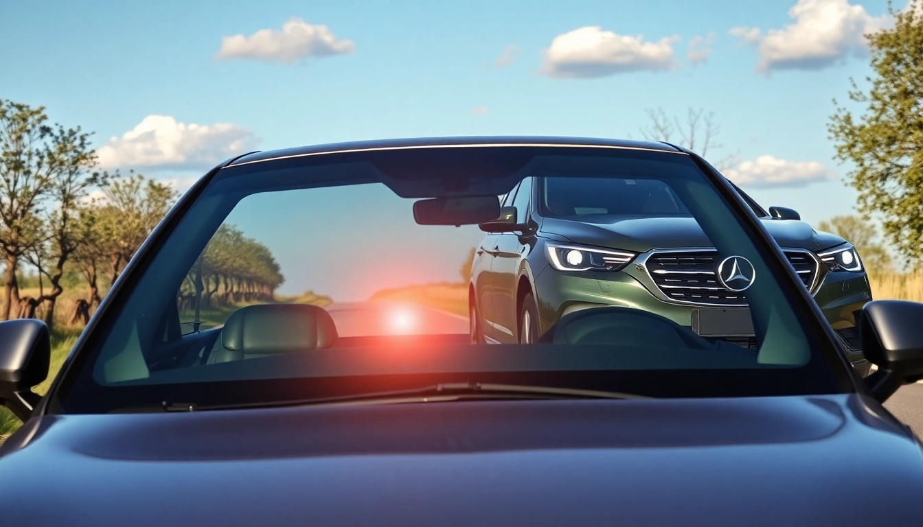 Scheibenreiniger Auto sorgt für klare Sicht mit glanzvollen Scheiben.