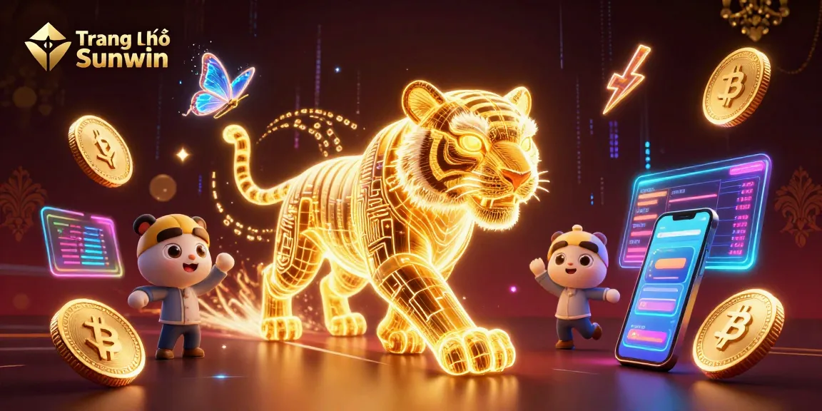Experience Trang chủ Sunwin through interactive gaming with a vibrant visual of a casino atmosphere.